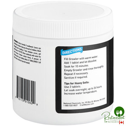 National Chemicals Inc. 33016 Craft Meister Growler Cleaning Tablet 150 Count - 6/Case