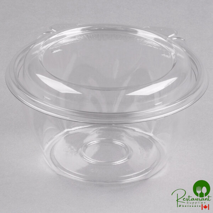 Dart SafeSeal 16 oz. Plastic Tamper-Resistant, Tamper-Evident Bowl with Dome Lid - 240/Case