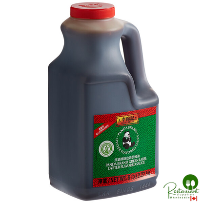 Lee Kum Kee Panda Brand Green Label 5 lb. Gluten-Free Oyster Flavored Sauce - 6/Case