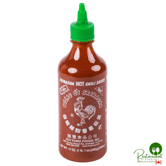 Huy Fong 17 oz. Sriracha Hot Chili Sauce - 12/Case