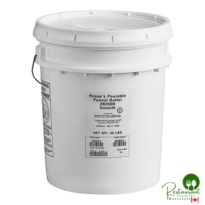 REESE'S Pail All-Natural Smooth Pourable Peanut Butter 45 lb.