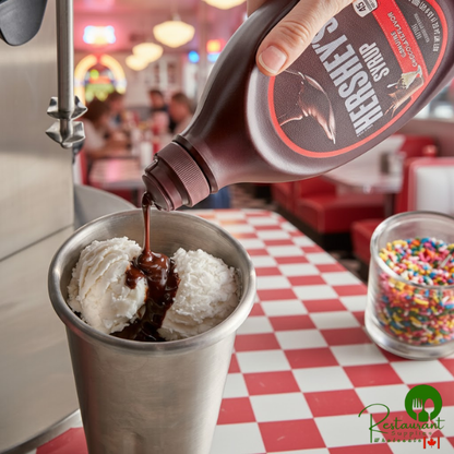 HERSHEY'S Chocolate Syrup 23.01 fl. oz. (24 oz.) - 24/Case