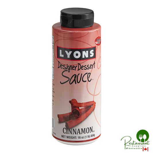 Lyons Designer Dessert Cinnamon Flavoring Sauce 12 fl. oz. (16 oz.) - 12/Case