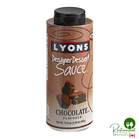 Lyons Designer Dessert Chocolate Flavoring Sauce 12 fl. oz. (15.8 oz.) - 12/Case