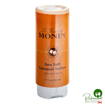 Monin Sea Salt Caramel Toffee Flavoring Sauce 12 fl. oz. - 6/Case