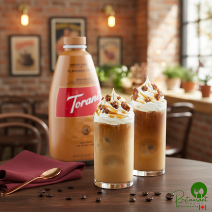 Torani Sugar-Free Caramel Flavoring Sauce 64 fl. oz. - 4/Case