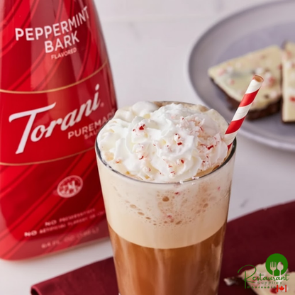 Torani Puremade Peppermint Bark Flavoring Sauce 64 fl. oz. - 4/Case