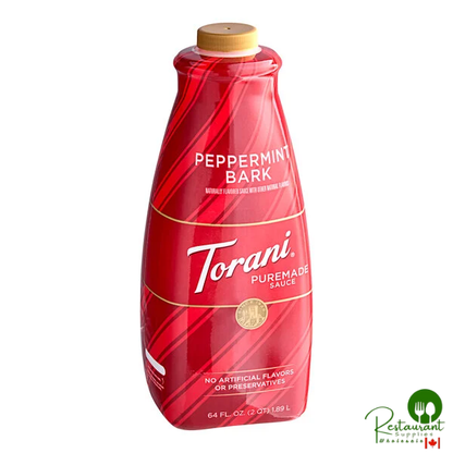 Torani Puremade Peppermint Bark Flavoring Sauce 64 fl. oz. - 4/Case