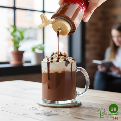 Torani Puremade Salted Chocolate Caramel Flavoring Sauce 12 fl. oz. (16.5 oz.) - 4/Case