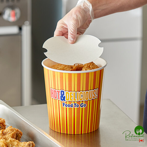 Choice 130 oz. Hot Food Bucket with Lid - 20/Pack