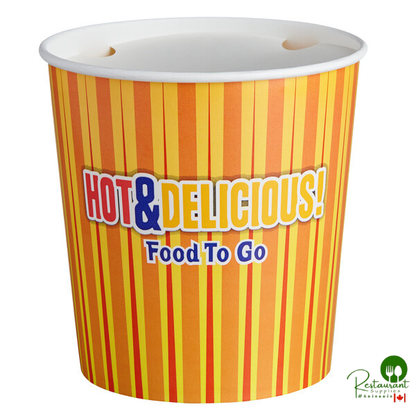 Choice 130 oz. Hot Food Bucket with Lid - 20/Pack