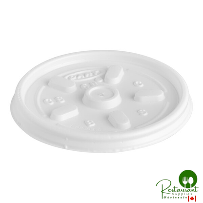 Dart 6JL White Vented Lid - 1,000/Case