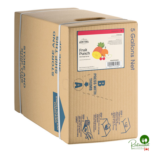 Hometown Provisions Fruit Punch Drink Syrup 5 Gallon Bag in Box