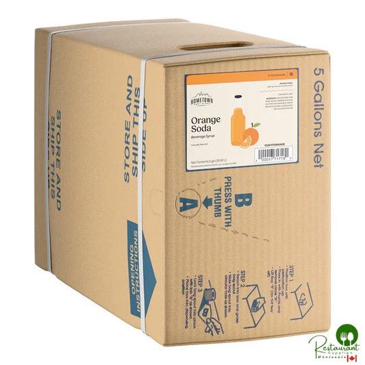 Hometown Provisions Orange Beverage / Soda Syrup 5 Gallon Bag in Box