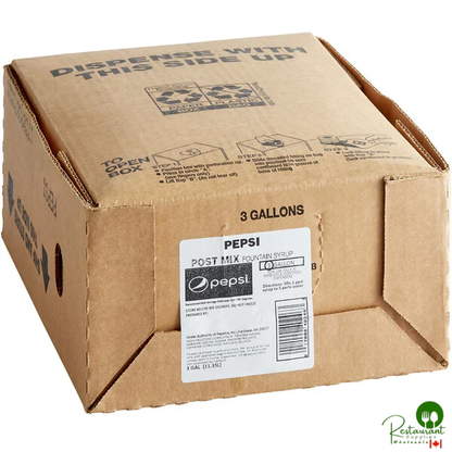 Pepsi® Cola Beverage / Soda Syrup 3 Gallon Bag in Box