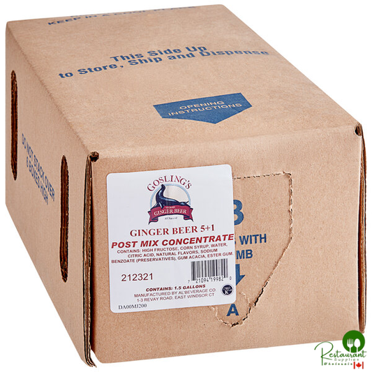 Goslings Ginger Beer Beverage / Soda Syrup 1.5 Gallon Bag in Box