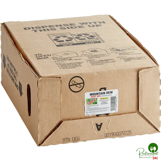 Mountain Dew® Beverage / Soda Syrup 3 Gallon Bag in Box