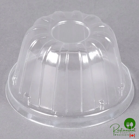 Dart 12HDLC Clear High Dome Lid with No Hole - 50/Pack