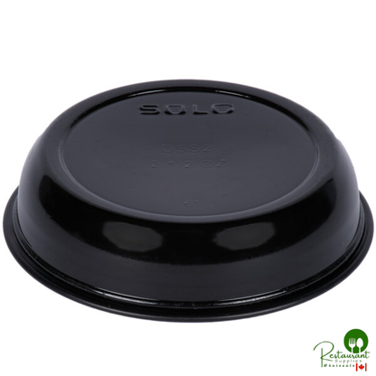 Solo SCCDSS2 2.5 oz. Black Wide Sauce / Portion Cup - 250/Pack