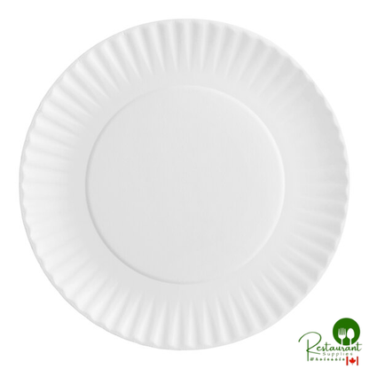 Choice 9" White Uncoated Paper Plate - 1,200/Case