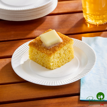 Choice 6" White Uncoated Paper Plate - 1,000/Case