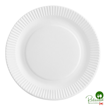 Choice 6" White Uncoated Paper Plate - 1,000/Case
