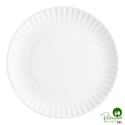 Choice 9" White Uncoated Paper Plate - 1,000/Case