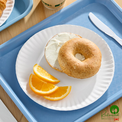 Choice 9" White Uncoated Paper Plate - 1,000/Case