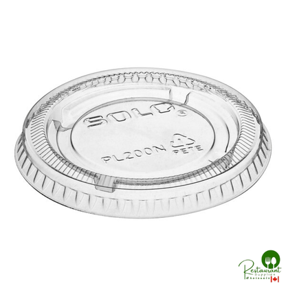 Solo PL200N Medium Clear Plastic Souffle / Cup Lid - 125/Pack