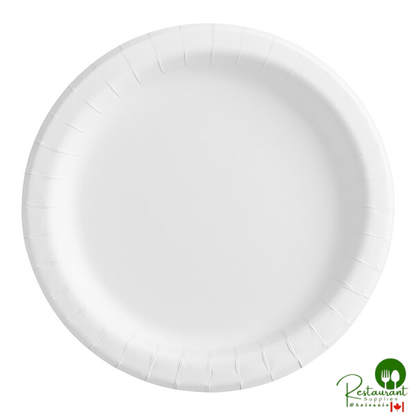 Choice 8 1/2" Heavy-Duty Smooth Wall Coated Paper Plate - 500/Case
