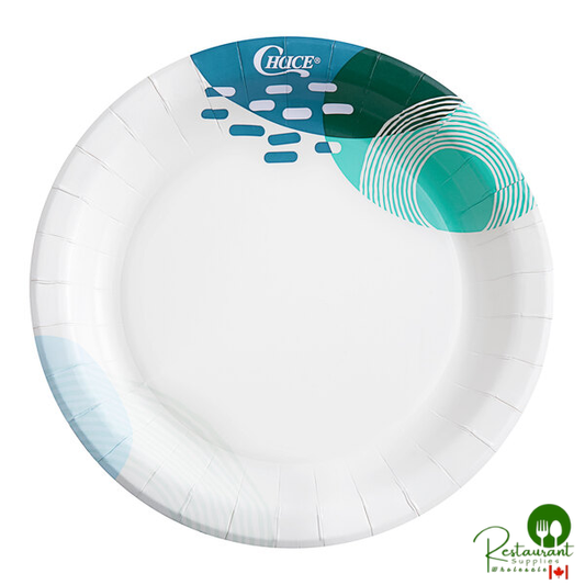 Choice 8 1/2" Lifestyle Series Medium Weight Paper Plate - 500/Case