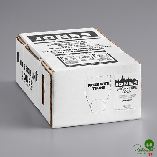 Jones Sugar-Free Cola Beverage / Soda Syrup 3 Gallon Bag in Box