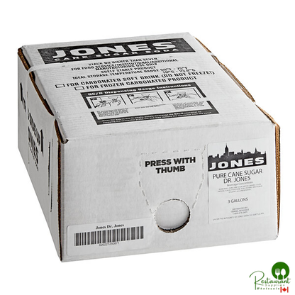 Jones Dr. Jones Beverage / Soda Syrup 3 Gallon Bag in Box