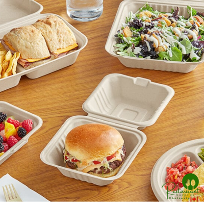 EcoChoice 10" x 10" Natural Plant Fiber Square Plate - 300/Case