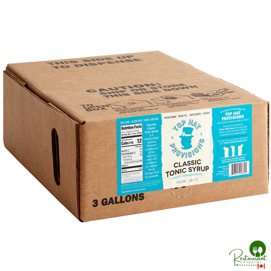 Top Hat Provisions Classic Tonic Beverage / Soda Syrup 3 Gallon Bag in Box