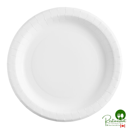 Choice 10" White Heavy Weight Paper Plate - 500/Case