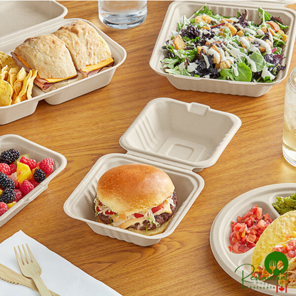 EcoChoice 10" x 7 1/2" Natural Plant Fiber Oval Plate - 500/Case