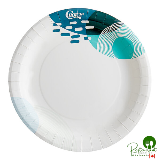 Choice 10" Lifestyle Series Heavy Weight Paper Plate - 500/Case