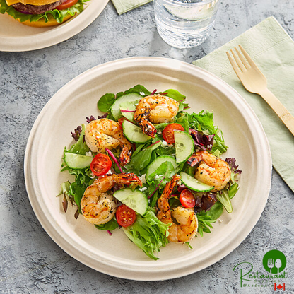 Dart 10" Round Fiber Plate - 500/Case