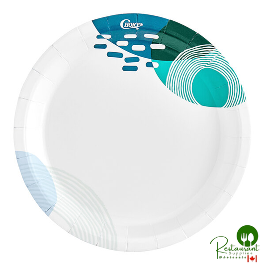 Choice 6" Lifestyle Series Medium Weight Paper Plate - 1,000/Case
