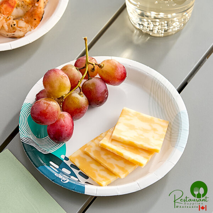 Choice 6" Lifestyle Series Medium Weight Paper Plate - 1,000/Case