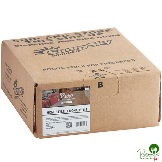 Pure Craft Beverages Homestyle Lemonade Beverage / Soda Syrup 2.5 Gallon Bag in Box