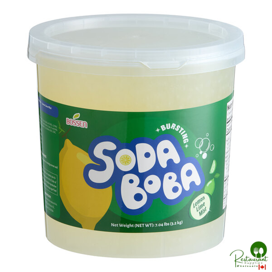 Bossen Lemon Lime Mist Soda Bursting Boba 7.04 lb. - 4/Case