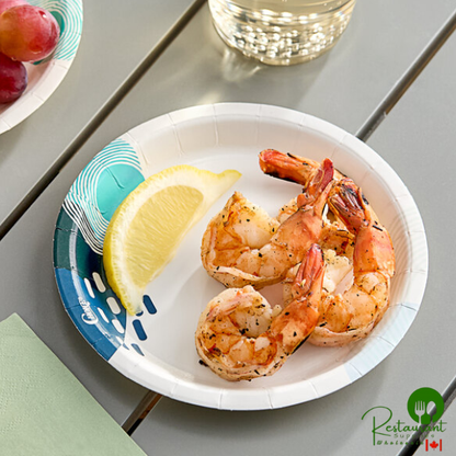 Choice 6" Lifestyle Series Heavy Weight Paper Plate - 1,000/Case