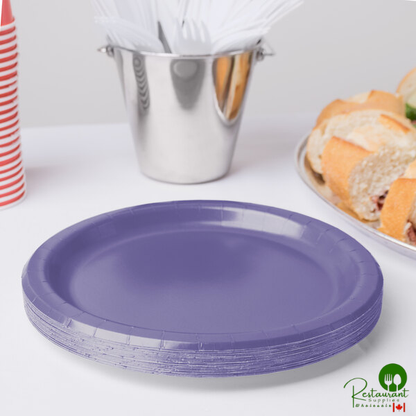 Creative Converting 50115B 10" Purple Paper Plate - 240/Case