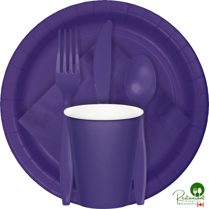 Creative Converting 50115B 10" Purple Paper Plate - 240/Case