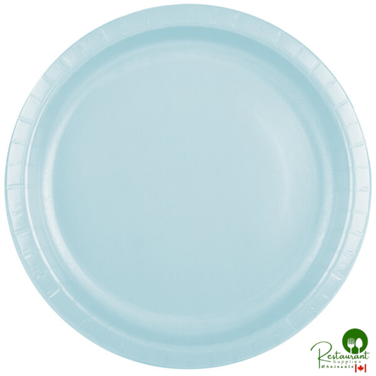 Creative Converting 50157B 10" Pastel Blue Paper Plate - 240/Case