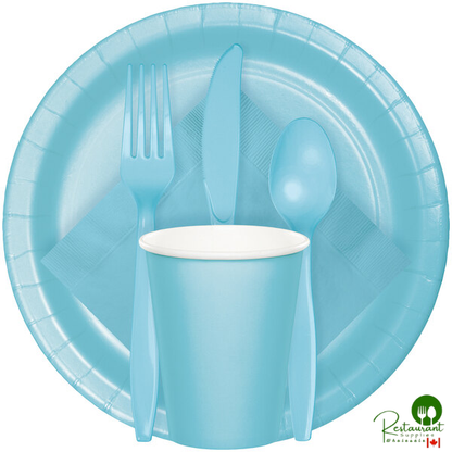 Creative Converting 50157B 10" Pastel Blue Paper Plate - 240/Case