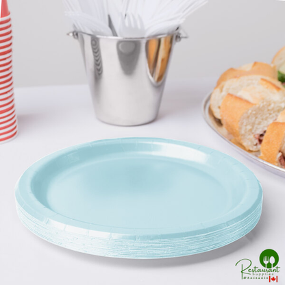 Creative Converting 50157B 10" Pastel Blue Paper Plate - 240/Case