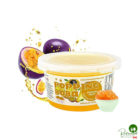 Fanale Passion Fruit Popping Boba 1.1 lb. - 18/Case
